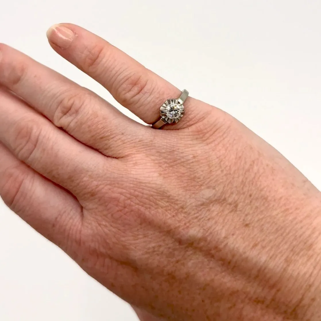 Bague diamant solitaire sold by 58 Facettes product image thumbnail 2