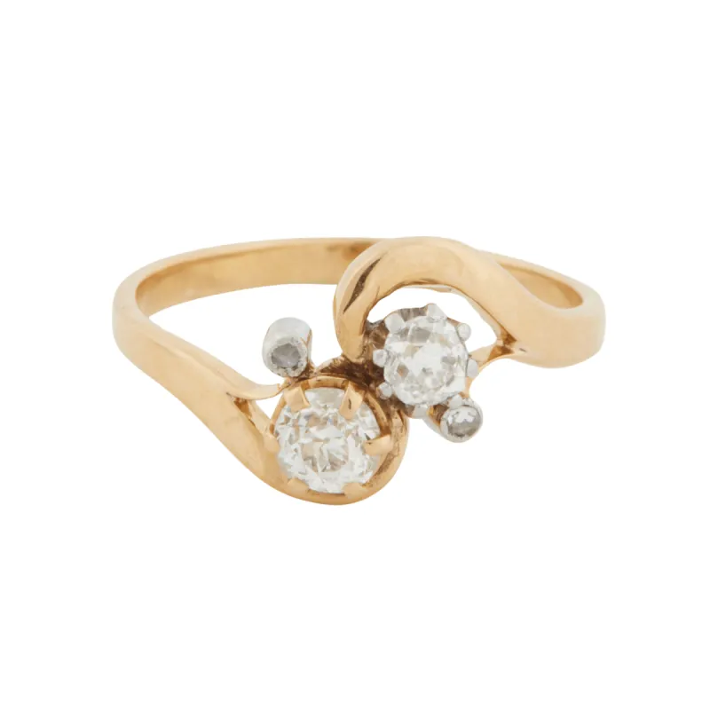 Bague or Jaune et Diamants sold by 58 Facettes