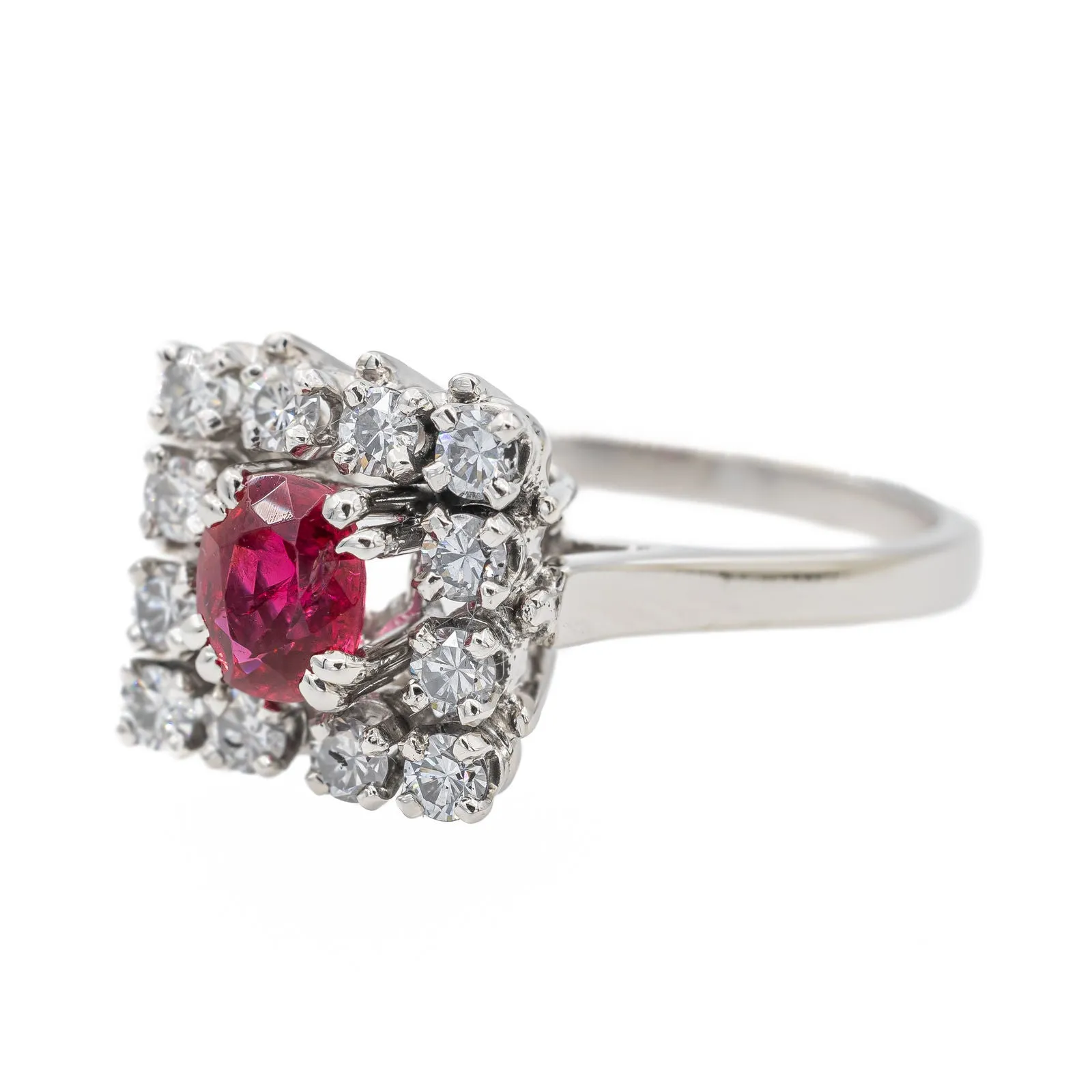 Bague Or blanc Rubis sold by 58 Facettes product image thumbnail 3