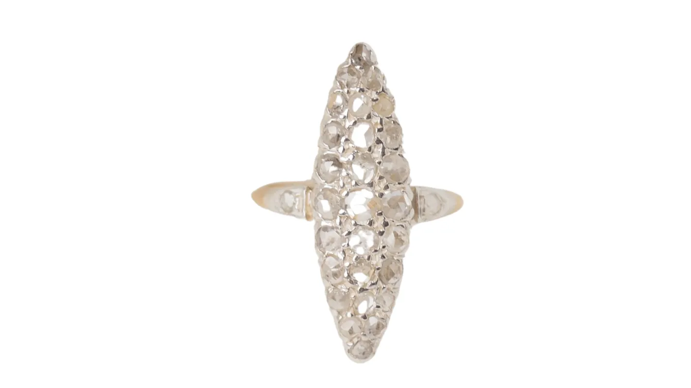 Bague Marquise 2 Ors Diamants sold by 58 Facettes