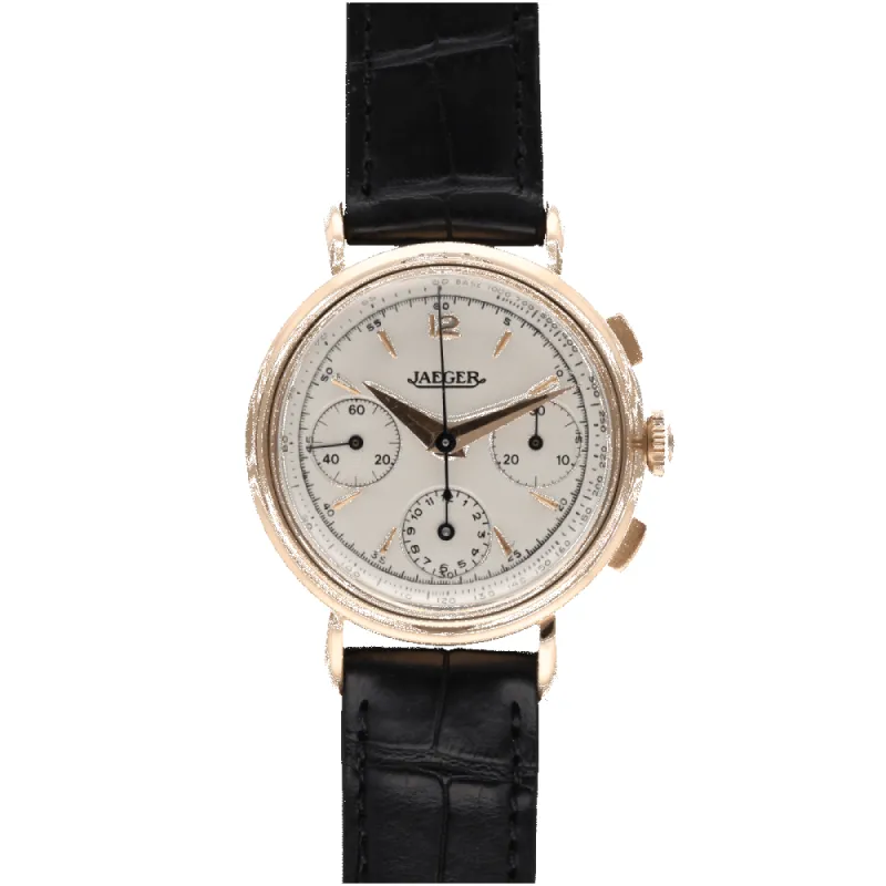 JAEGER - Montre Chronographe or rose sold by 58 Facettes