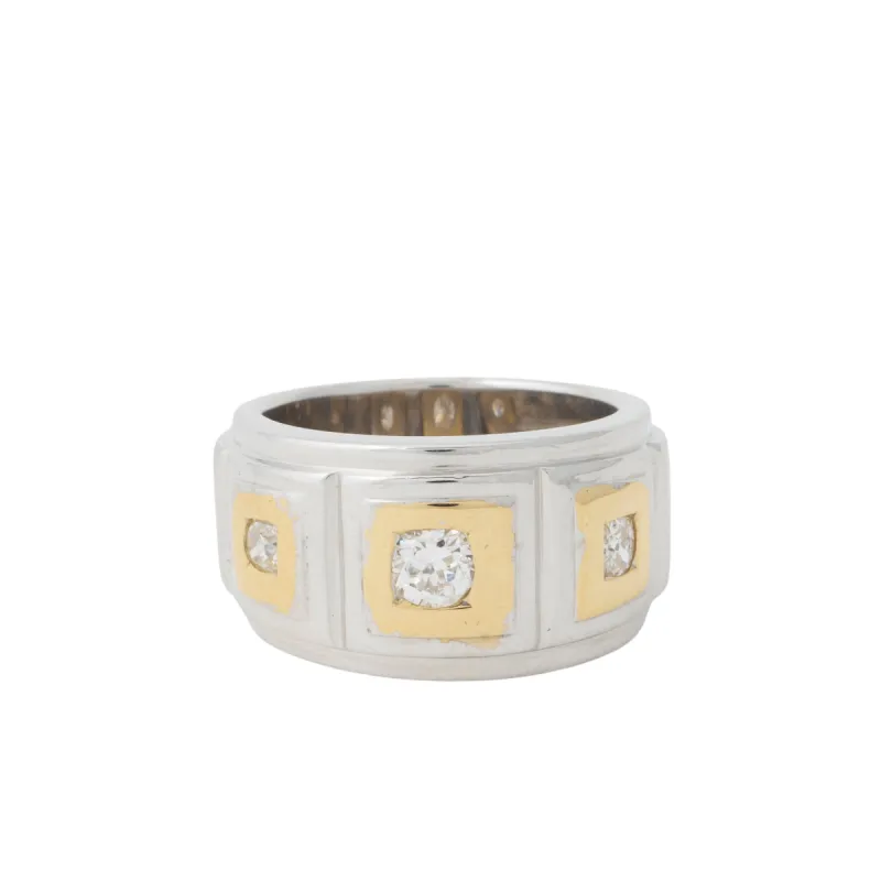 Bague jonc diamants sold by 58 Facettes