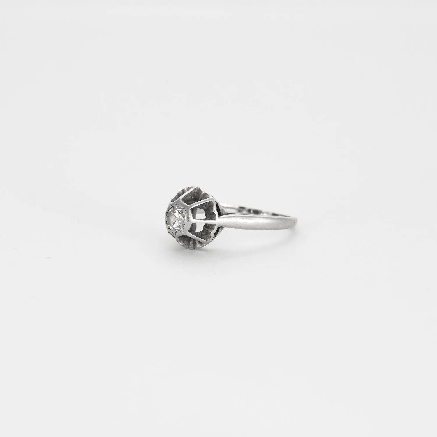 Bague Solitaire coupole diamant 0.40ct sold by 58 Facettes product image thumbnail 3