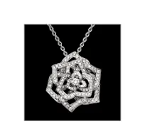 PIAGET - Pendentif ROSE or blanc diamants sold by 58 Facettes product image thumbnail 3