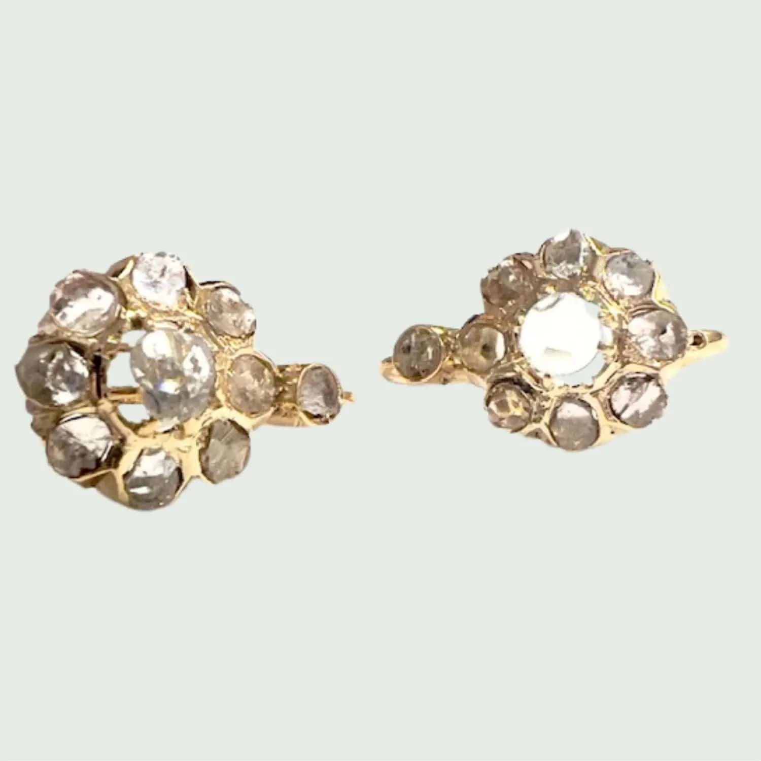 Boucles d'oreilles début XX siècle, or et diamants sold by 58 Facettes product image thumbnail 5