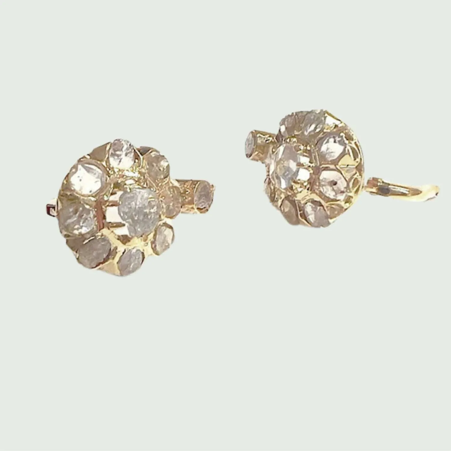 Boucles d'oreilles début XX siècle, or et diamants sold by 58 Facettes product image thumbnail 3