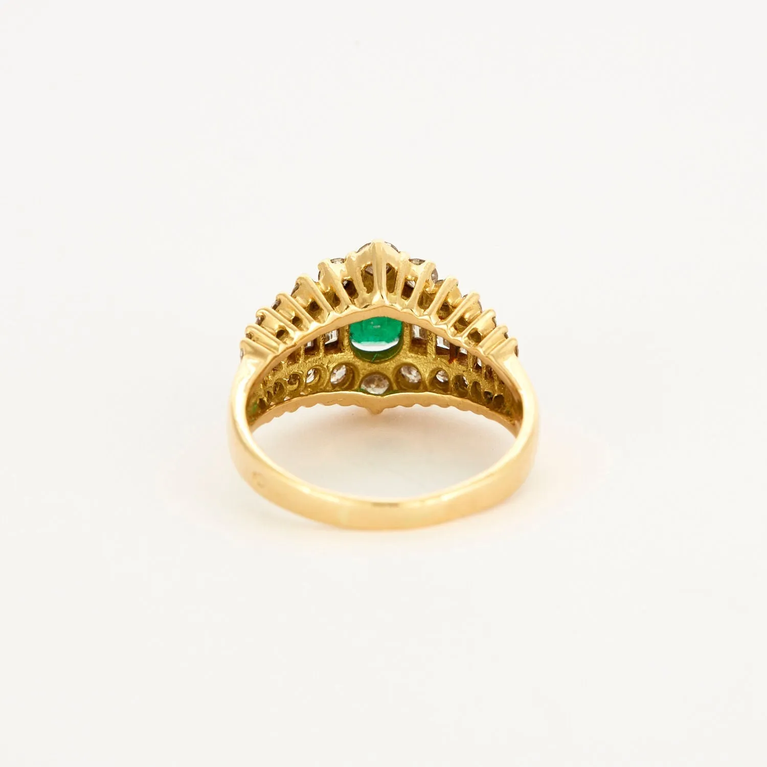 Bague Jarretière Emeraude Diamants sold by 58 Facettes product image thumbnail 5