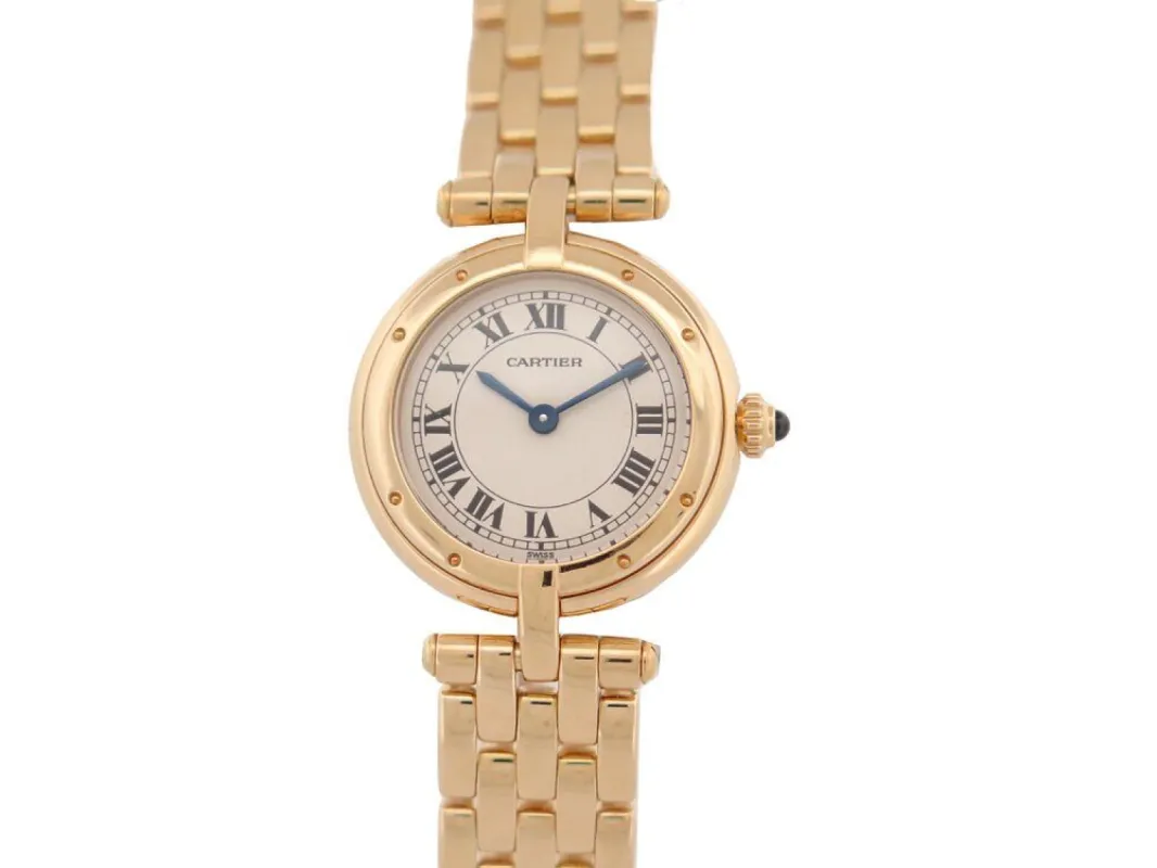 vintage montre CARTIER panthere ronde vendome 23mm or made by 58 Facettes