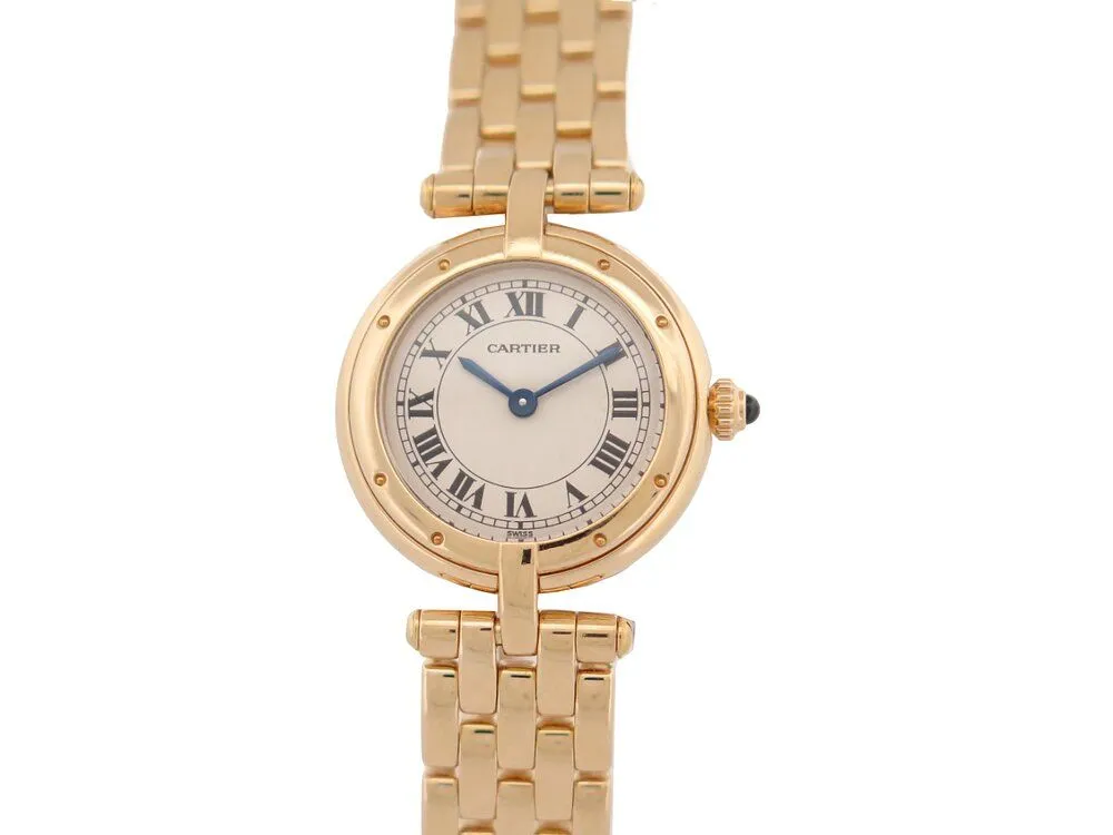 vintage montre CARTIER panthere ronde vendome 23mm or sold by 58 Facettes