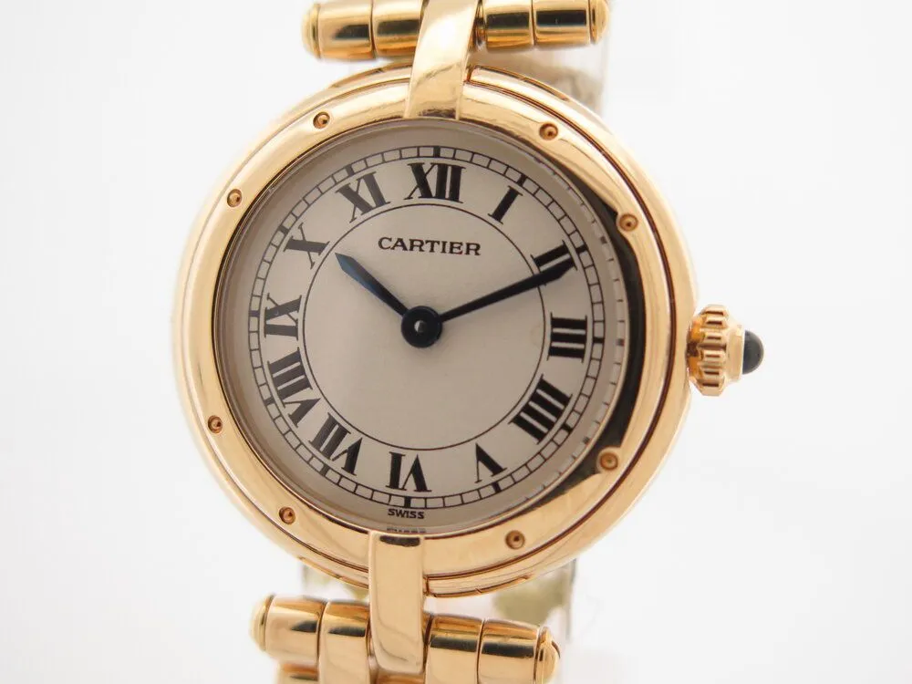 vintage montre CARTIER panthere ronde vendome 23mm or sold by 58 Facettes product image thumbnail 3