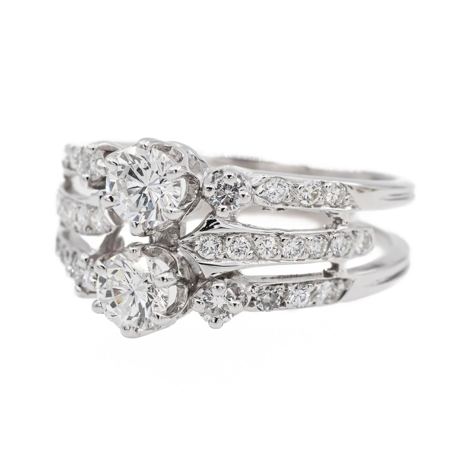 Bague Or blanc Diamant sold by 58 Facettes product image thumbnail 3