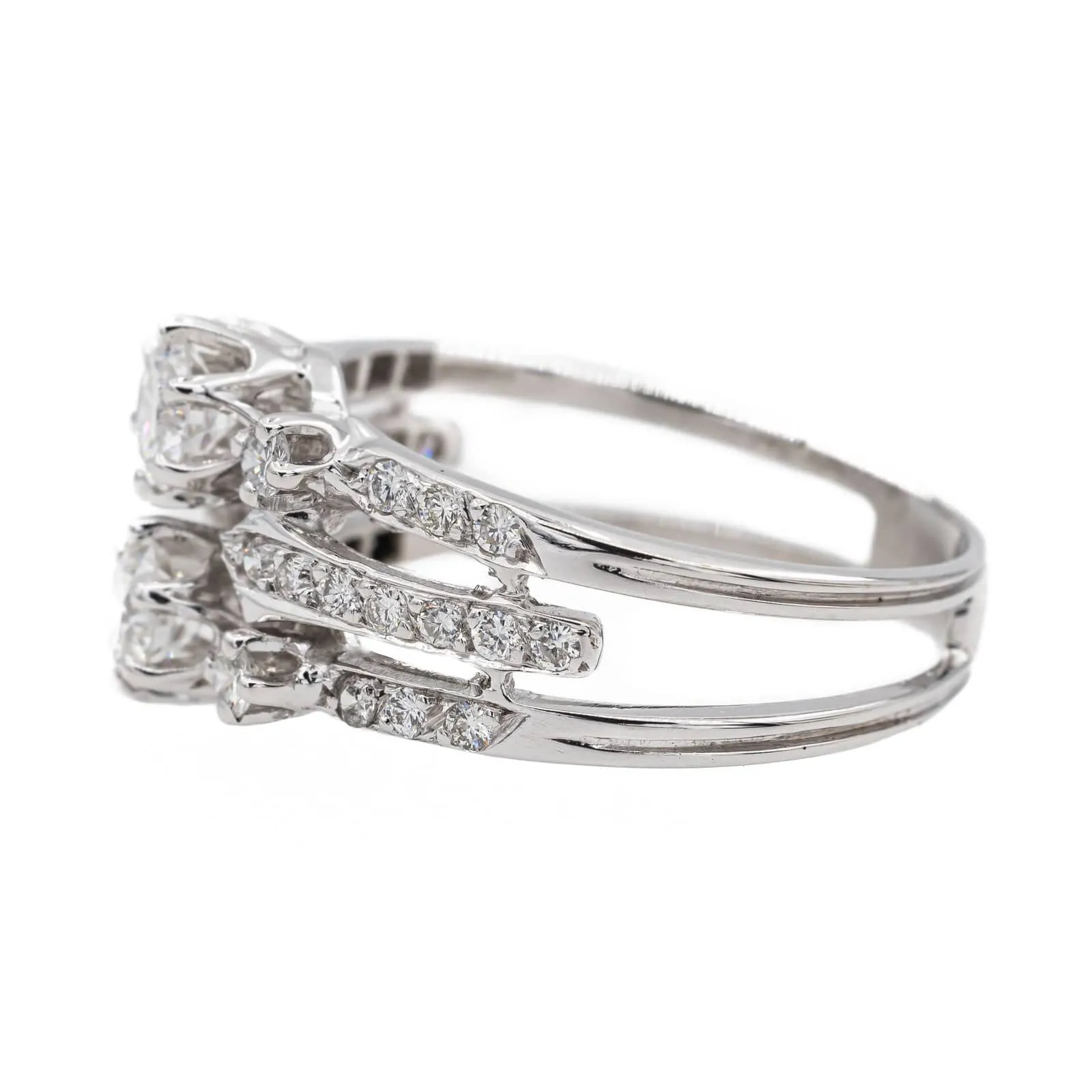 Bague Or blanc Diamant sold by 58 Facettes product image thumbnail 4