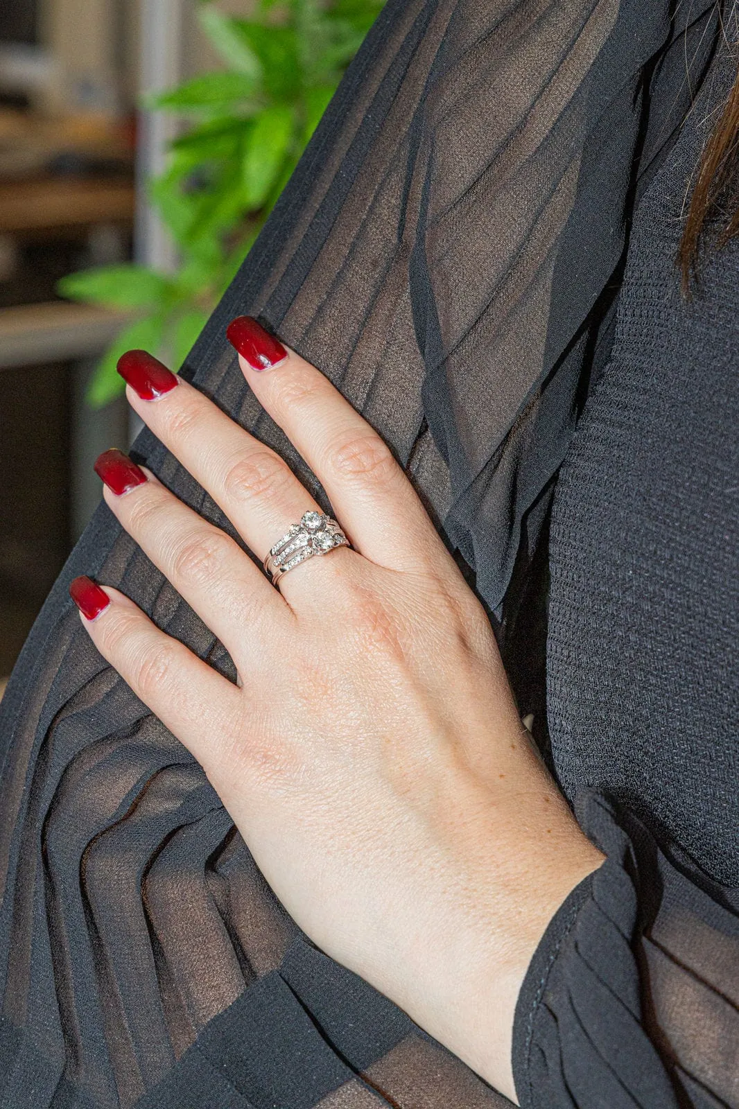 Bague Or blanc Diamant sold by 58 Facettes product image thumbnail 2