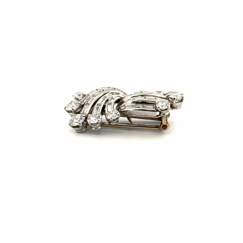 Broche Or Blanc & Diamants sold by 58 Facettes
