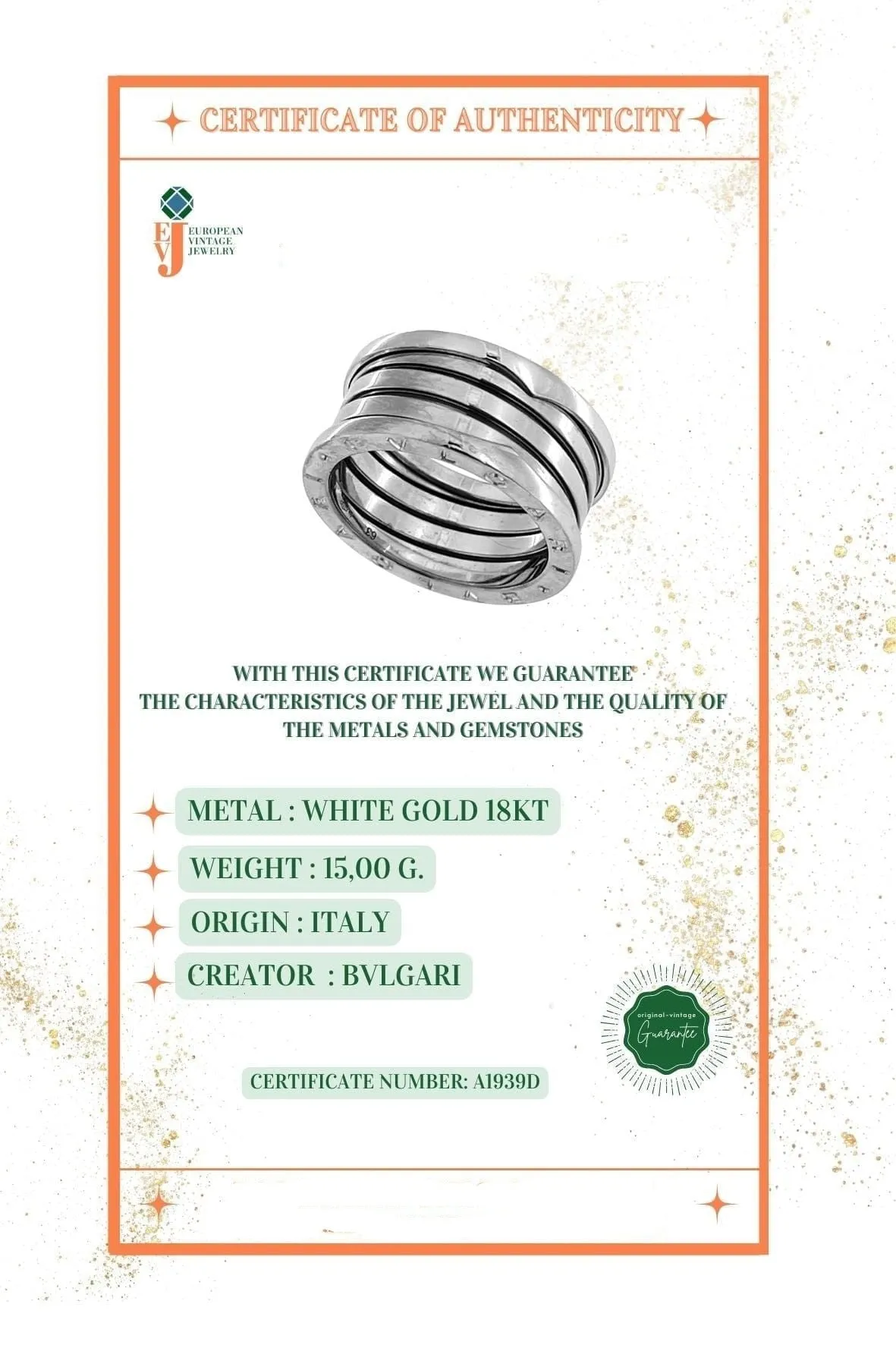 BULGARI - Bague B.Zero1 Or Blanc sold by 58 Facettes product image thumbnail 4