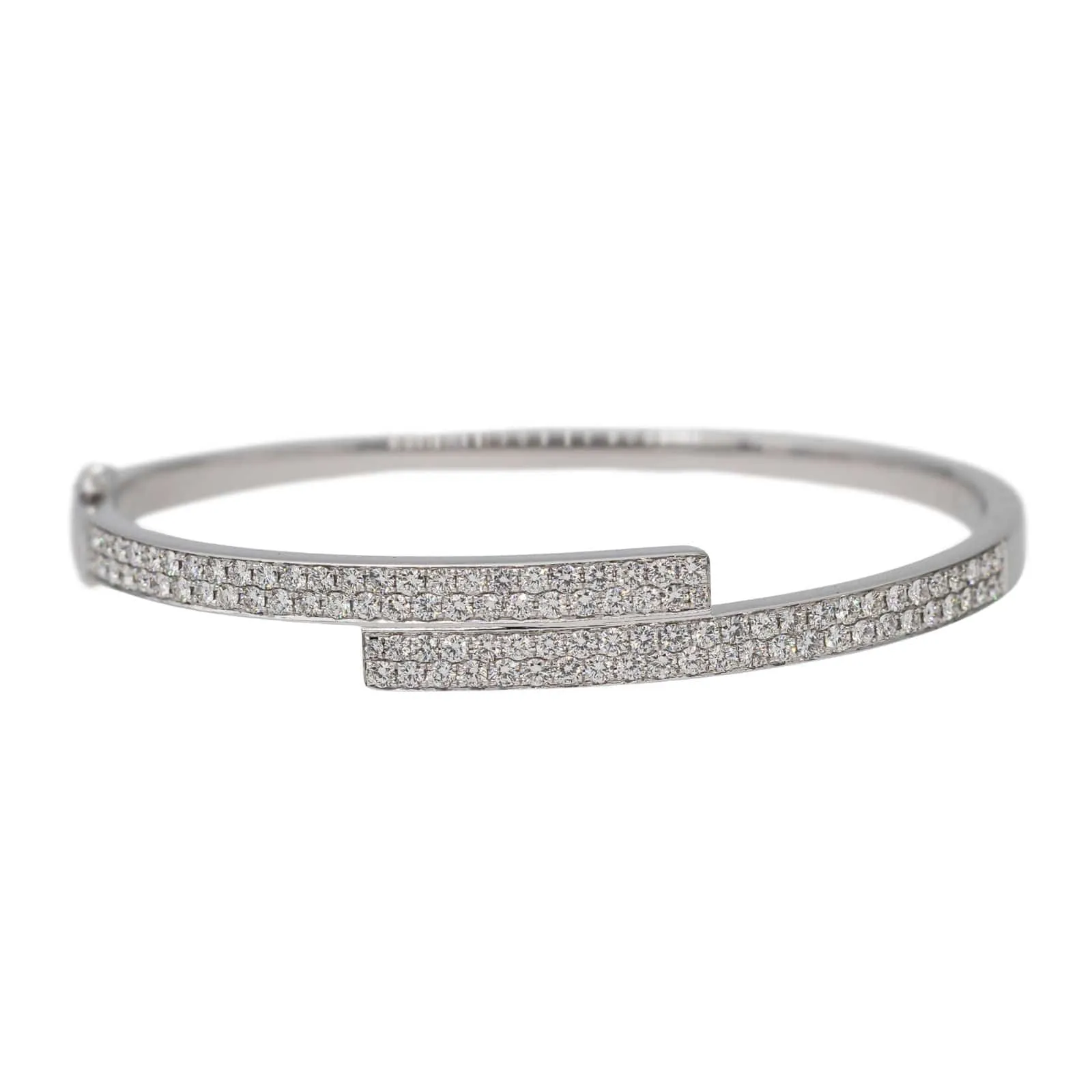 Bracelet Jonc Or blanc Diamant sold by 58 Facettes