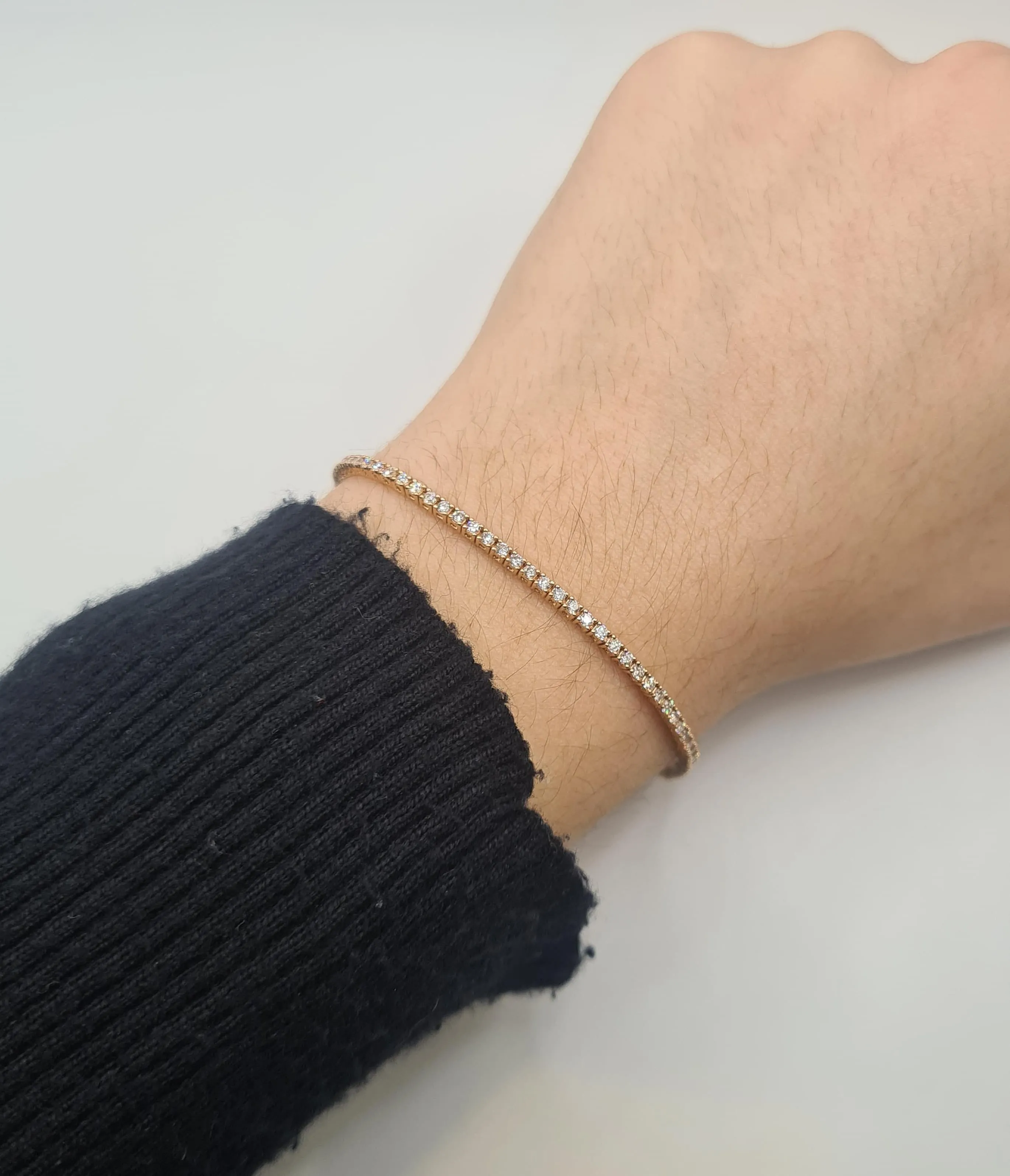 Tennis or jaune serti de diamants sold by 58 Facettes product image thumbnail 3