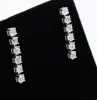 Boucles d'oreilles rivière diamant or gris sold by 58 Facettes