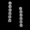 Boucles d'oreilles rivière diamant or gris sold by 58 Facettes