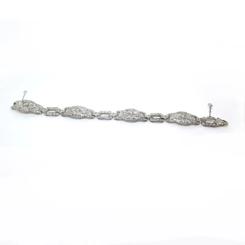 Bracelet en platine et diamants époque art déco sold by 58 Facettes product image thumbnail 4