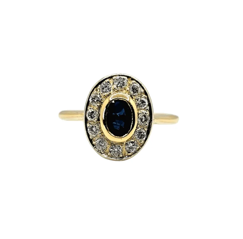Bague Saphir Diamants sold by 58 Facettes