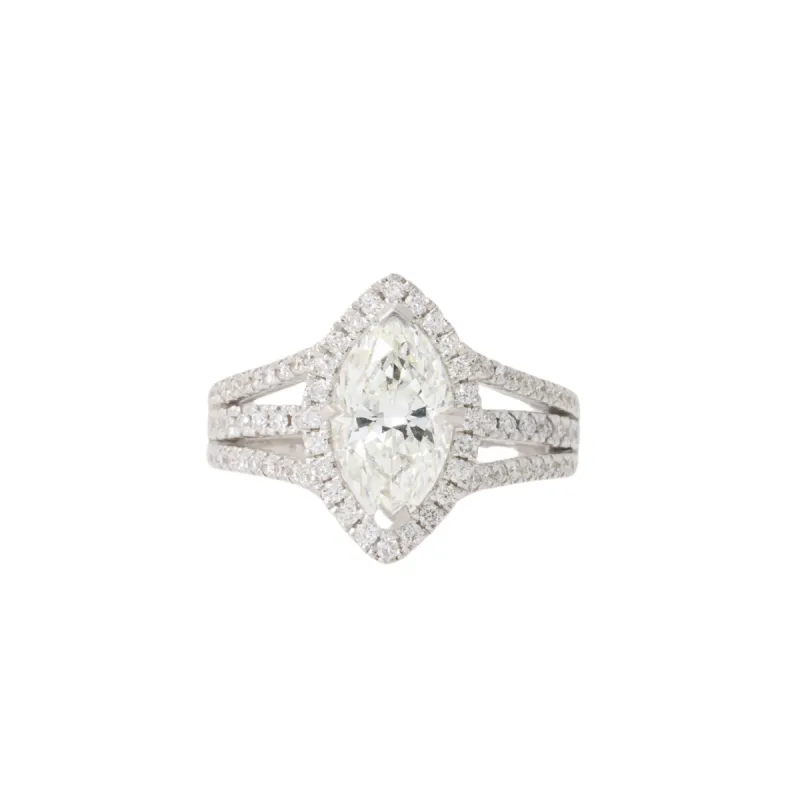 Bague diamant marquise 1.59ct sold by 58 Facettes
