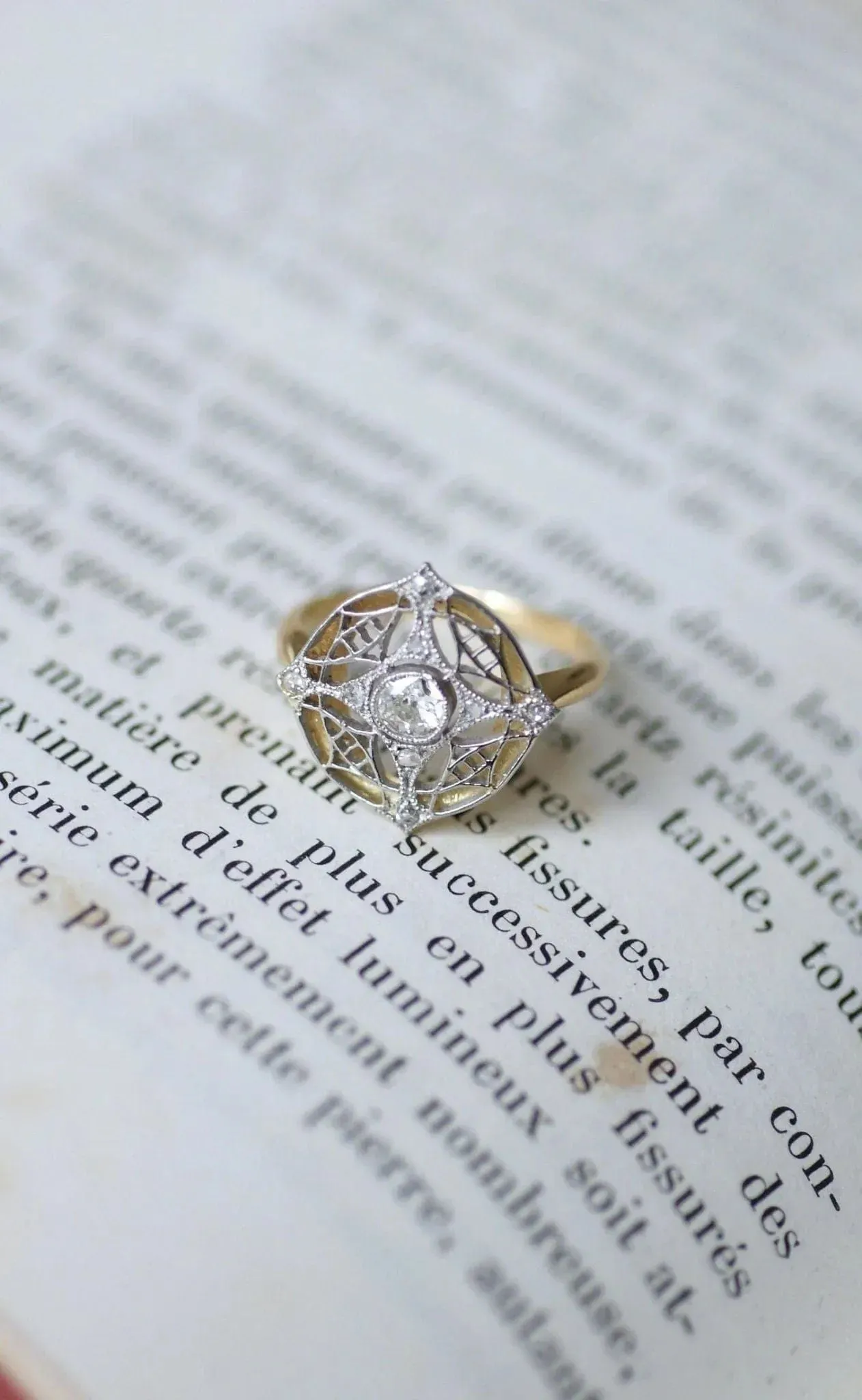Bague cible diamant Belle Epoque sold by 58 Facettes product image thumbnail 4
