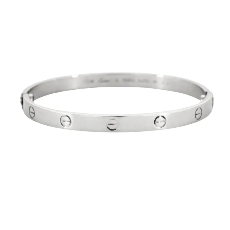 CARTIER - Bracelet Love en or gris sold by 58 Facettes