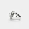 Bague diamants et perle sold by 58 Facettes