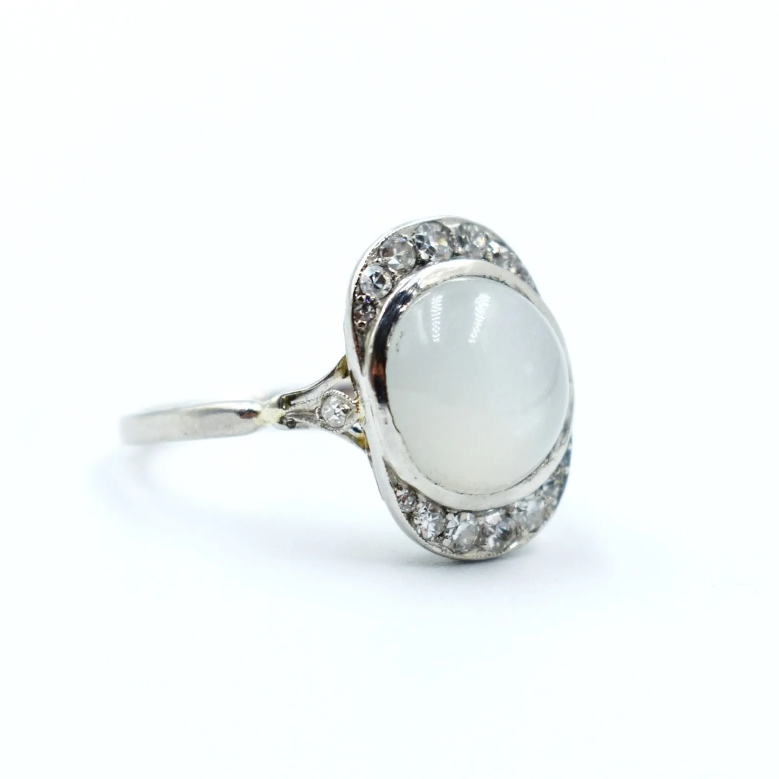 Bague Or Pierre de Lune Diamants sold by 58 Facettes product image thumbnail 5