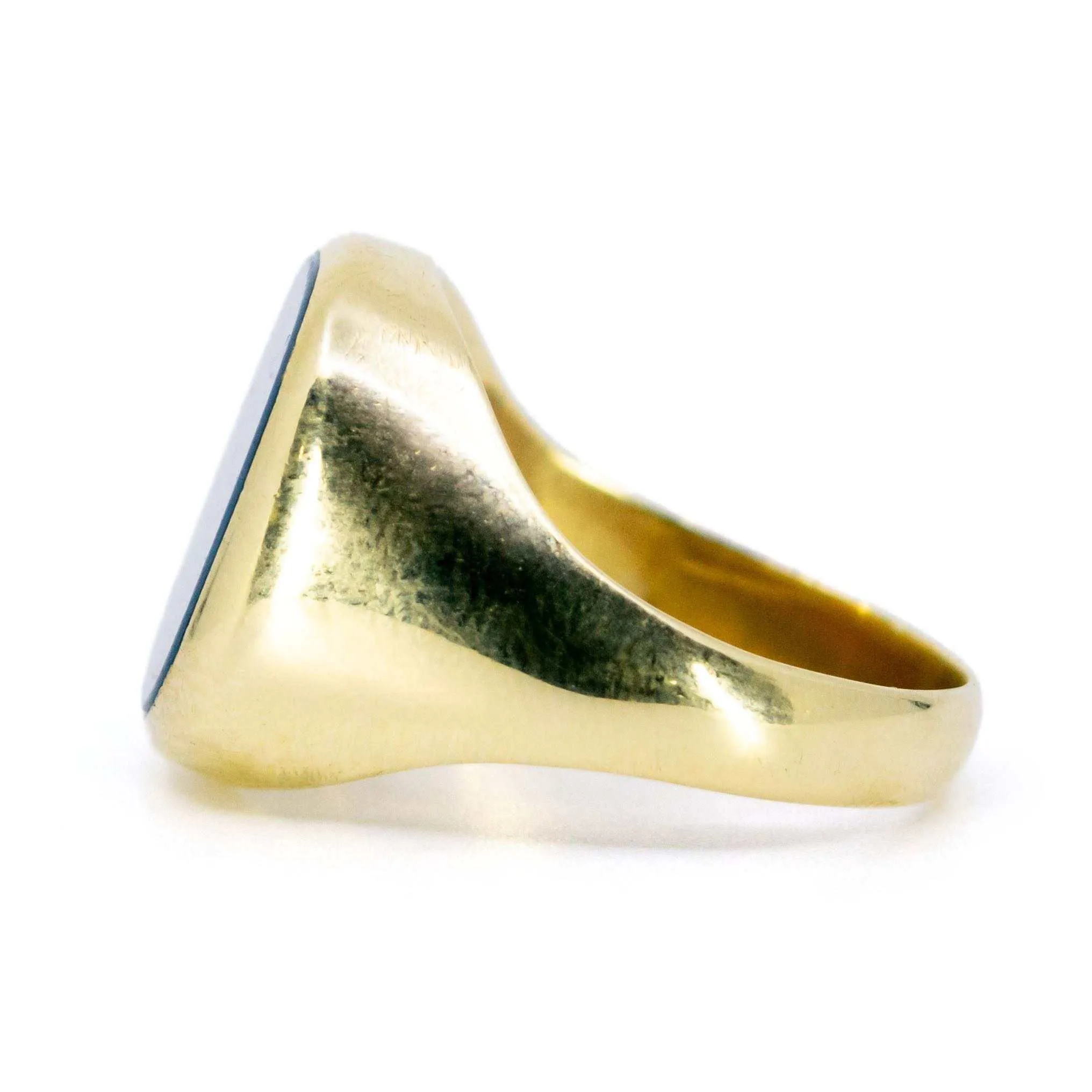 Bague chevalière Agate bleue sold by 58 Facettes product image thumbnail 3