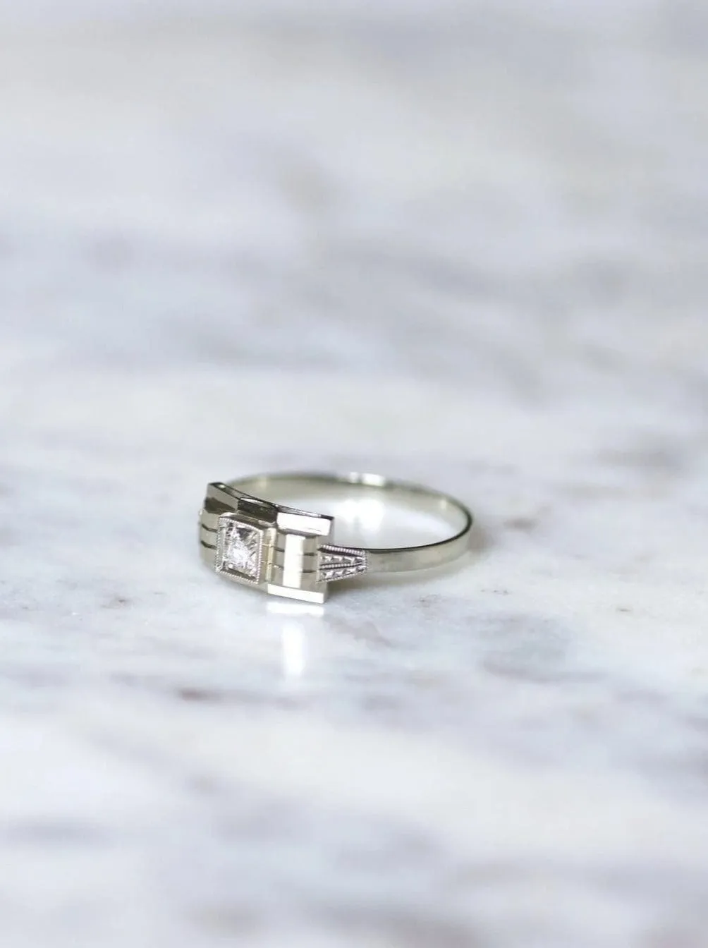 Bague bandeau Art Déco diamant sold by 58 Facettes product image thumbnail 5