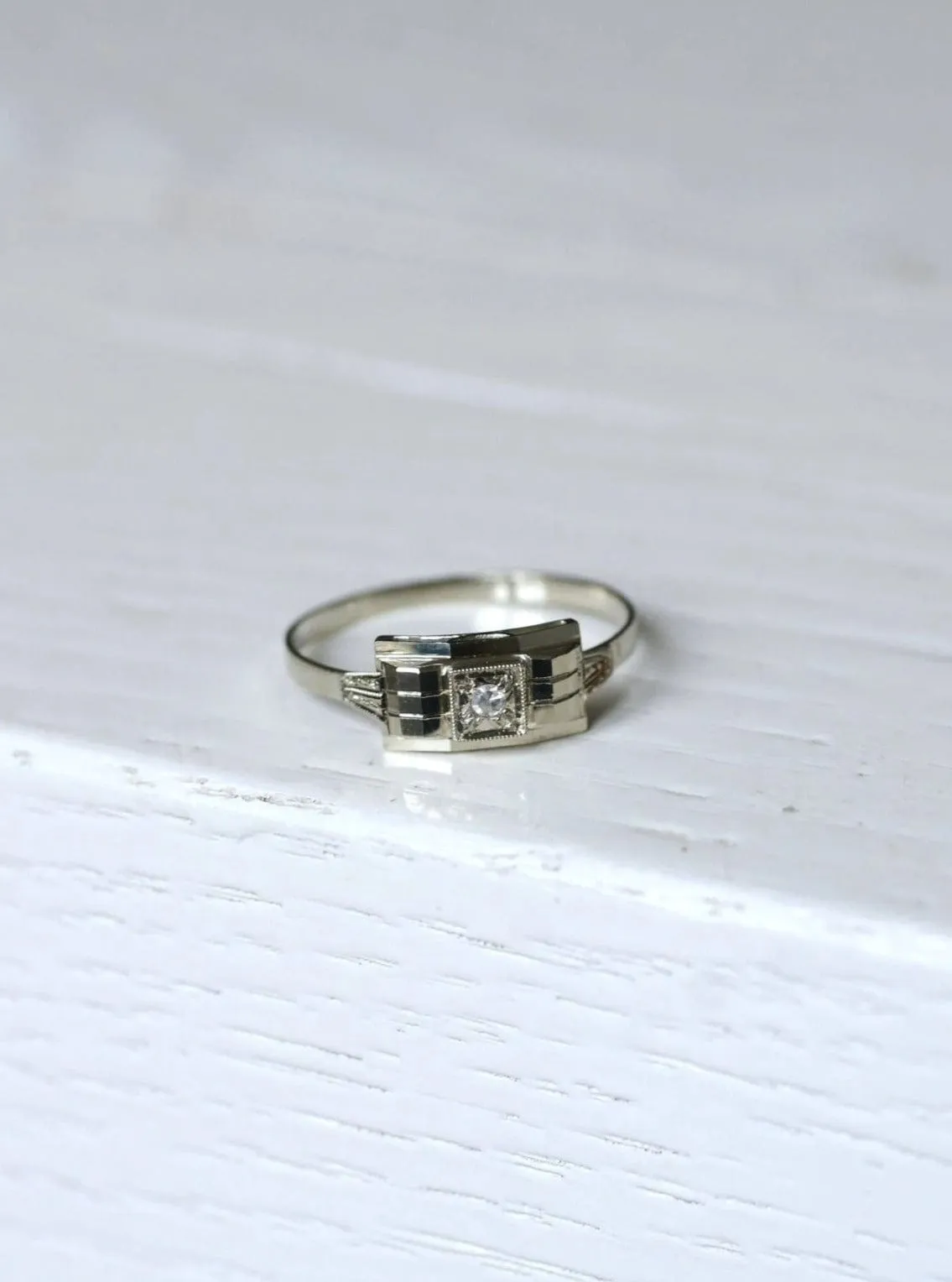 Bague bandeau Art Déco diamant sold by 58 Facettes product image thumbnail 2