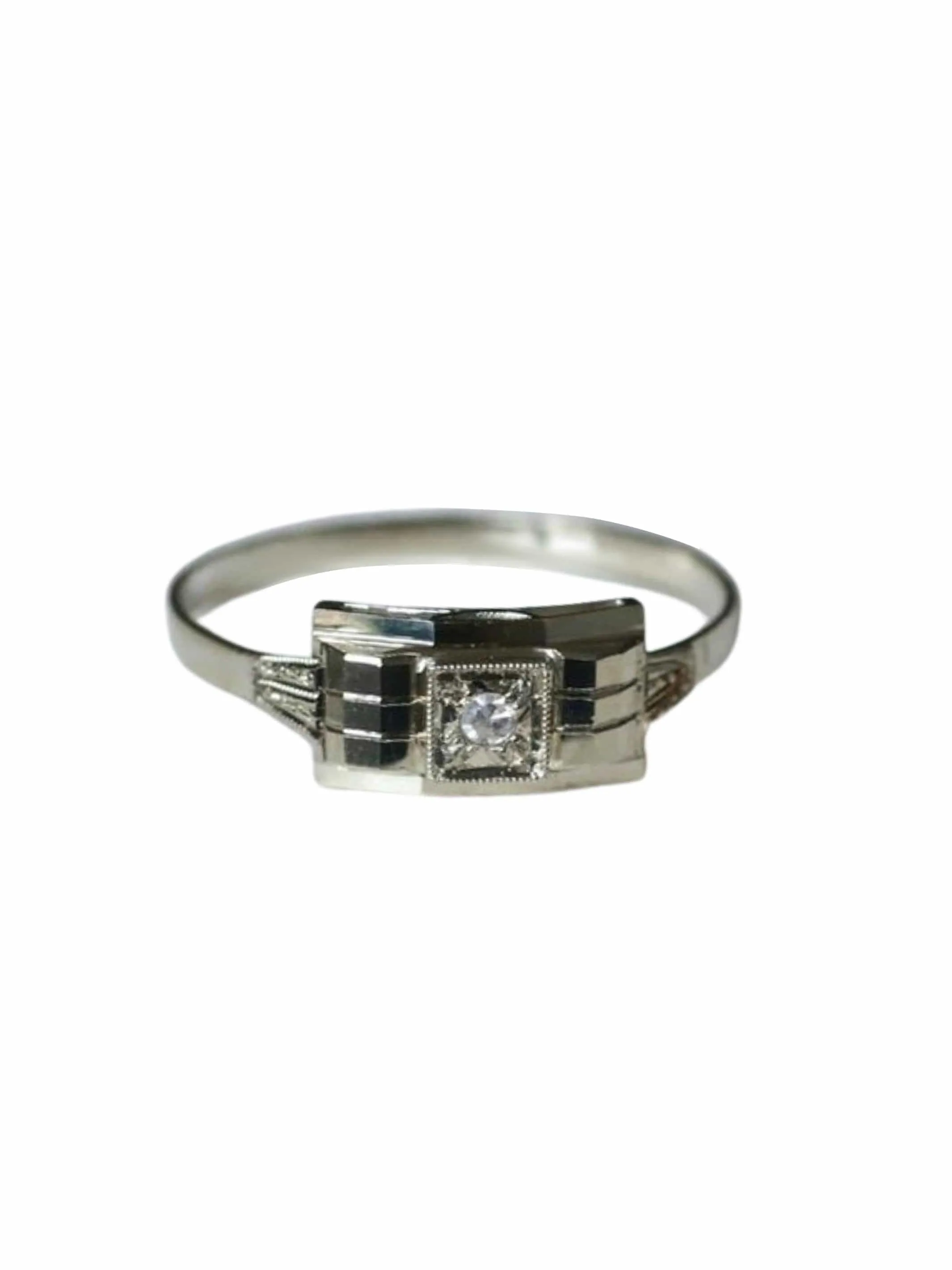 Bague bandeau Art Déco diamant sold by 58 Facettes