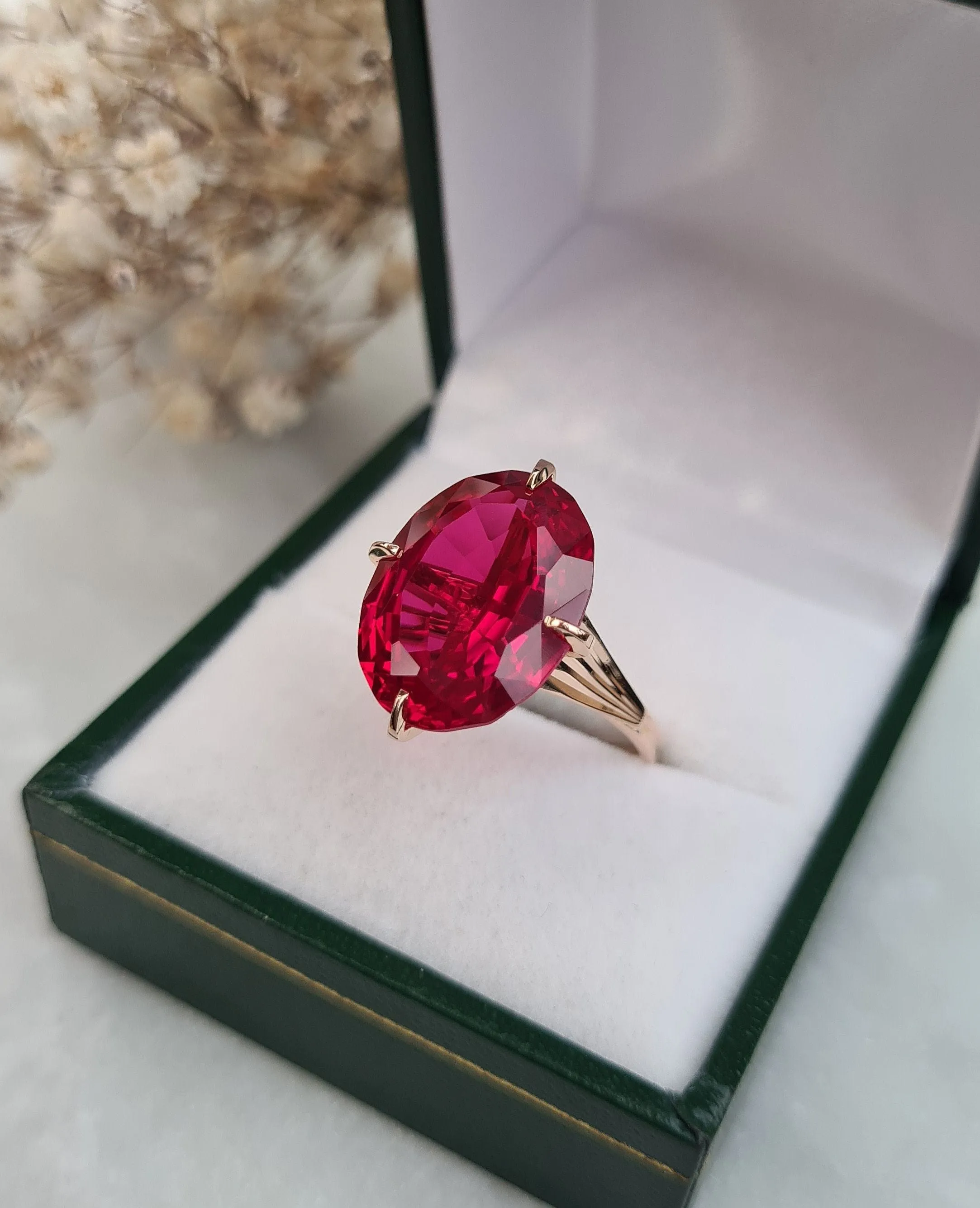 Bague Or rose et Rubis sold by 58 Facettes product image thumbnail 5