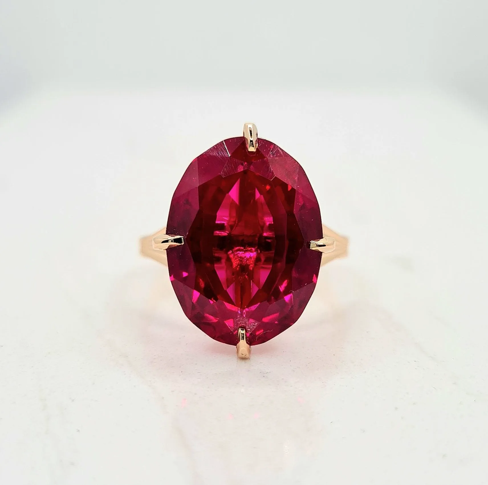 Bague Or rose et Rubis sold by 58 Facettes product image thumbnail 3