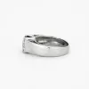 Bague jonc or gris saphir et diamants sold by 58 Facettes