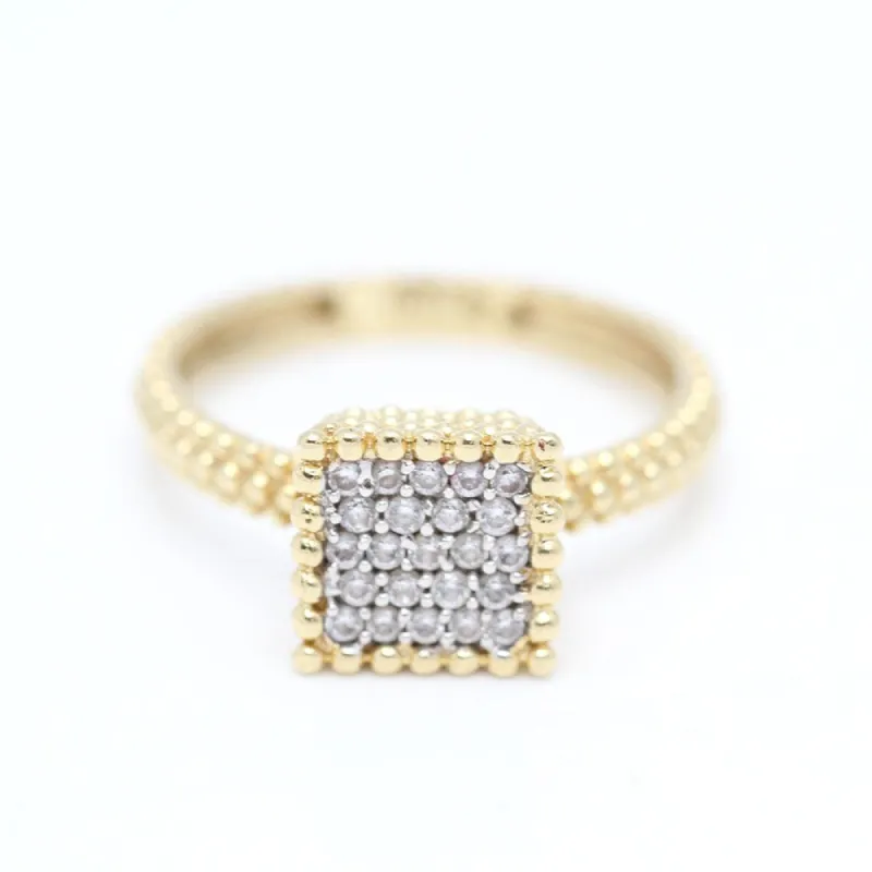 Bague en or avec saphirs blancs sold by 58 Facettes