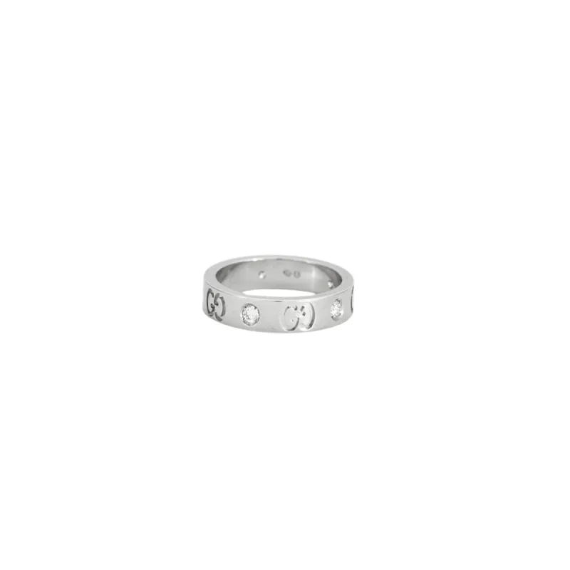 GUCCI - Bague Icon or gris et diamants sold by 58 Facettes