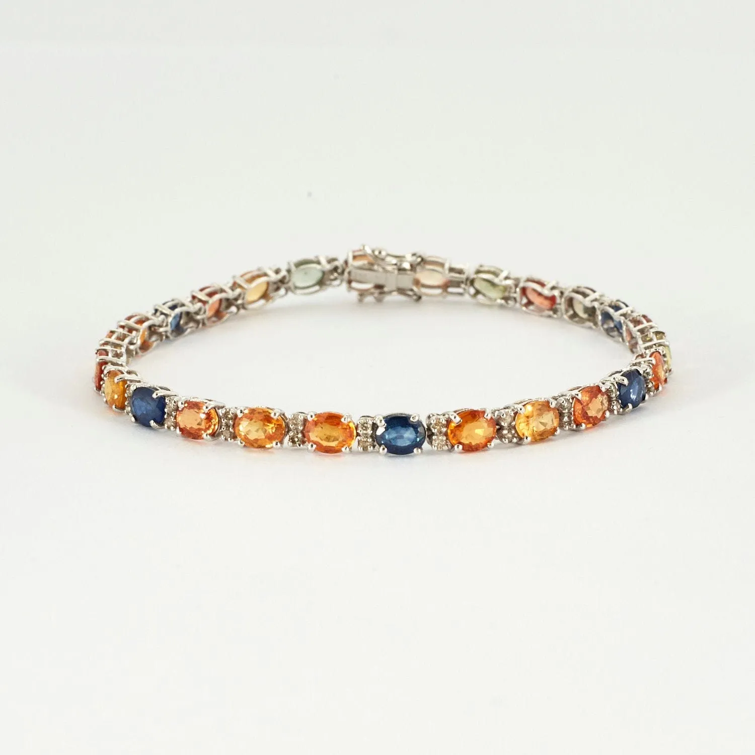 Bracelet ligne Saphirs de couleur sold by 58 Facettes product image thumbnail 2