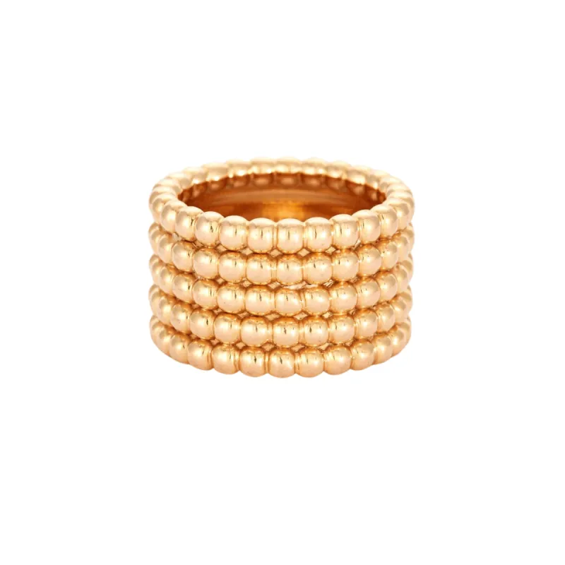 VAN CLEEF & ARPELS - Bague Perlée or rose sold by 58 Facettes