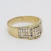 Bague tampon en or avec diamants sold by 58 Facettes