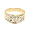 Bague tampon en or avec diamants sold by 58 Facettes