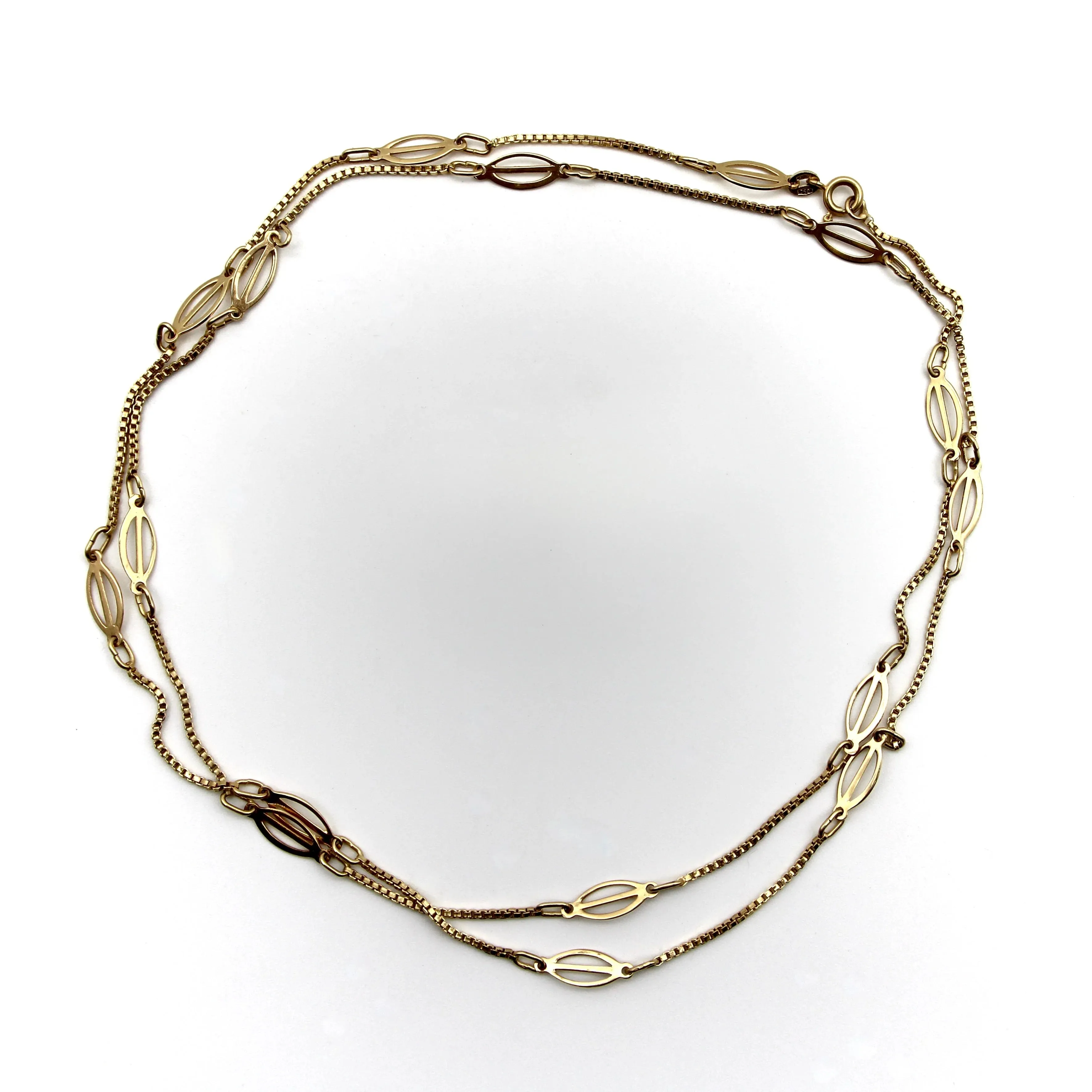 Chaine italienne maillon fantaisie doré sold by 58 Facettes product image thumbnail 3