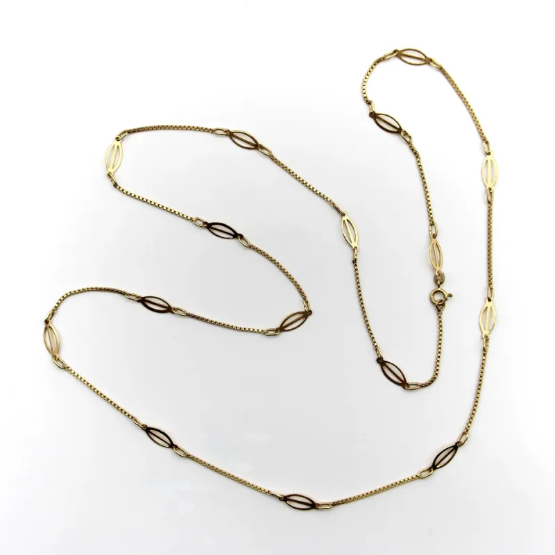 Chaine italienne maillon fantaisie doré sold by 58 Facettes