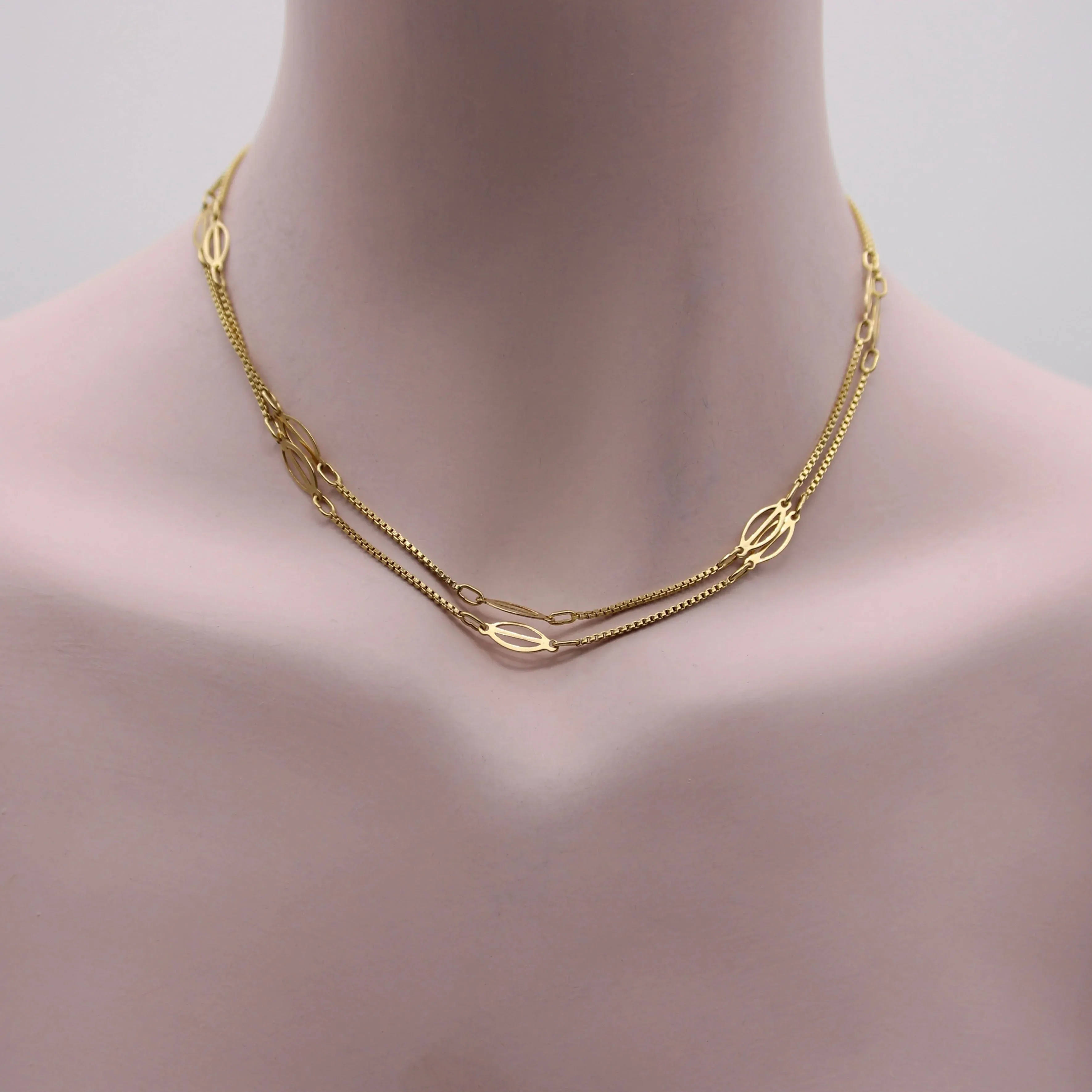 Chaine italienne maillon fantaisie doré sold by 58 Facettes product image thumbnail 2