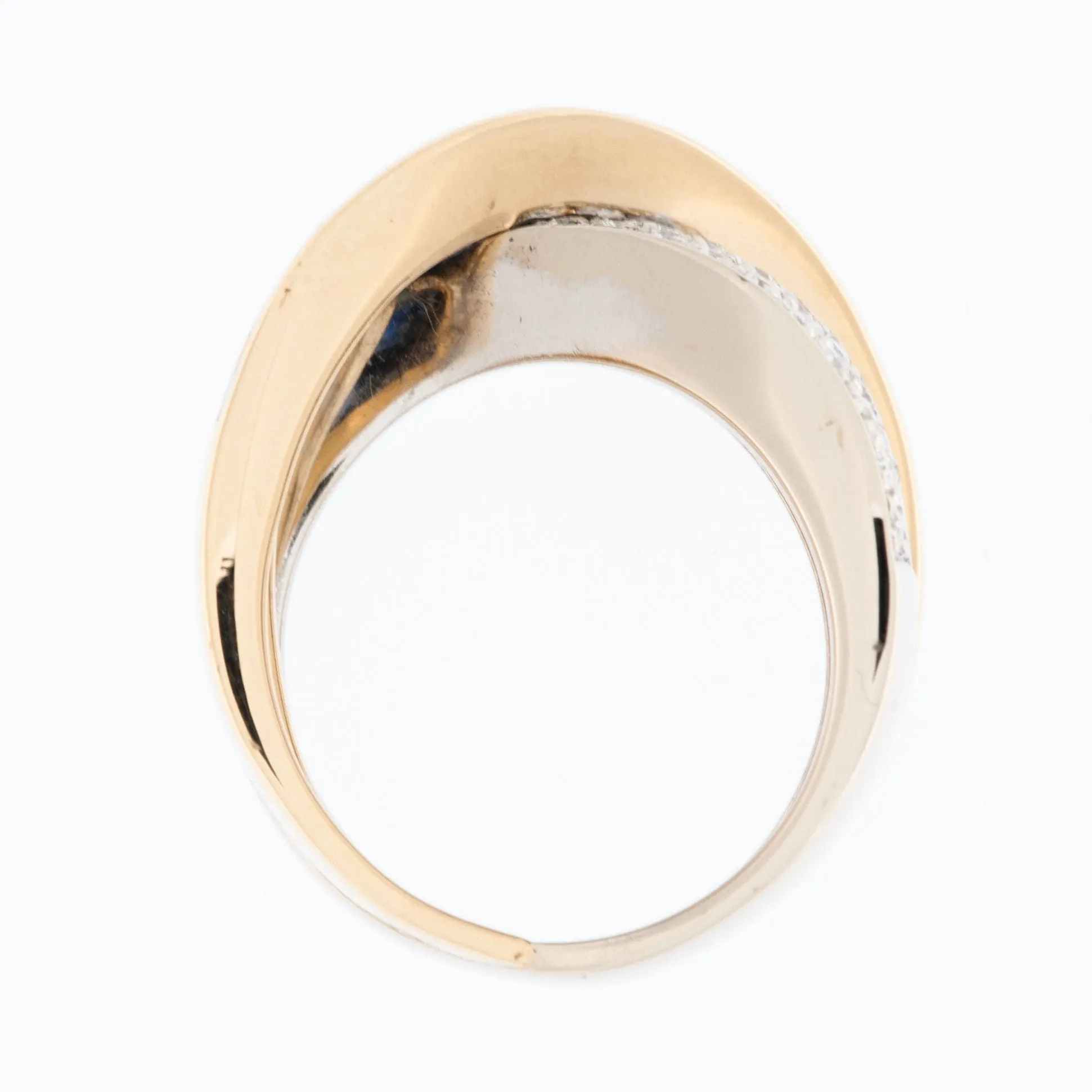 Alfieri & St John - Bague en or 18 carats avec diamants et saphir bleu sold by 58 Facettes product image thumbnail 2