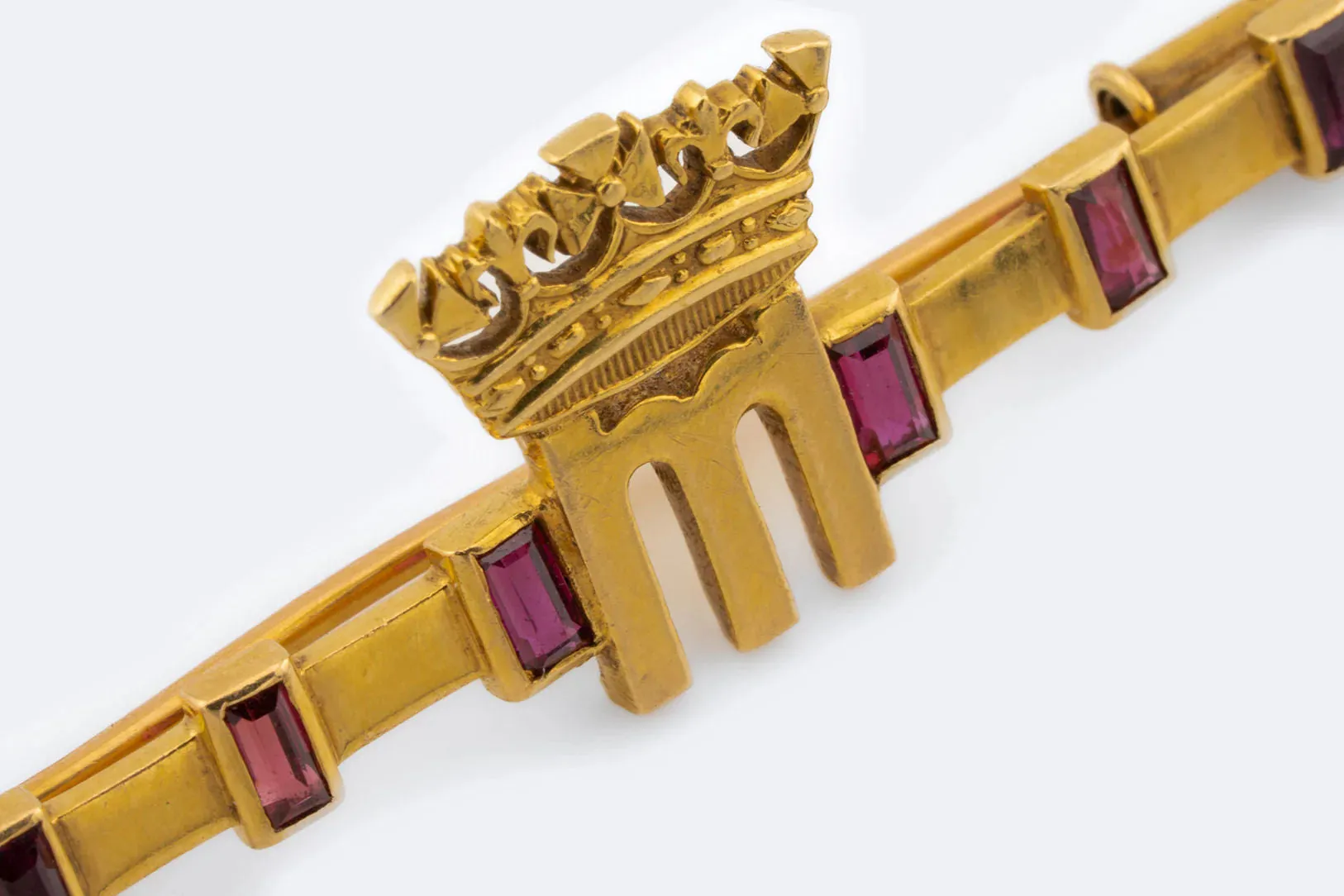 Spille in oro giallo con rubini sold by 58 Facettes product image thumbnail 4