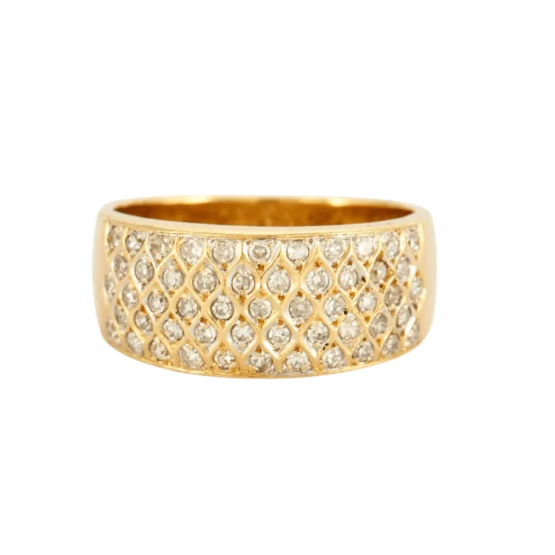 Bague or jaune Croisillons Diamants sold by 58 Facettes