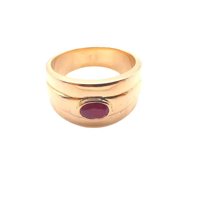 Bague Or rose Rubis sold by 58 Facettes